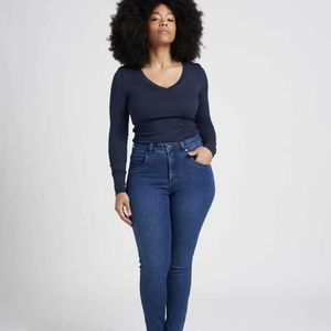 Seine High Rise Skinny Jeans 27 Inch - True Blue